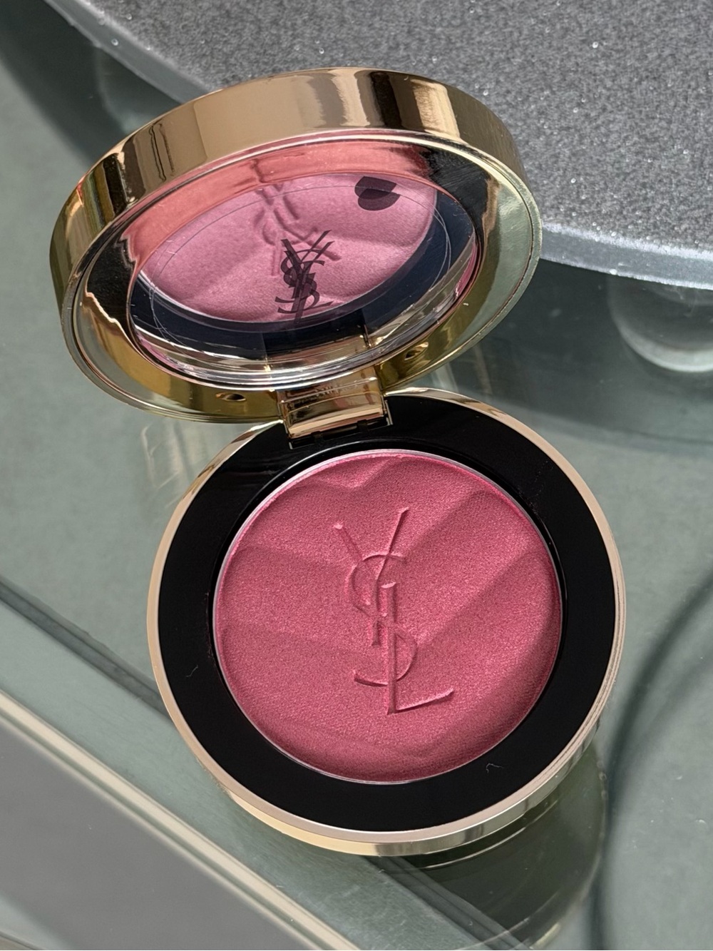 YSL Make Me Blush Powder Blush Compact 44 Shimmer Radiant 6g New, No box